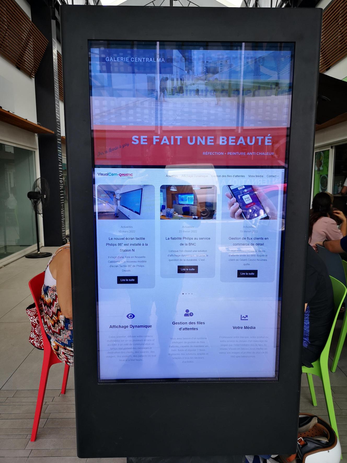 La Galerie Centralma se dote d&rsquo;un TOTEM CLICANDPUBLISH