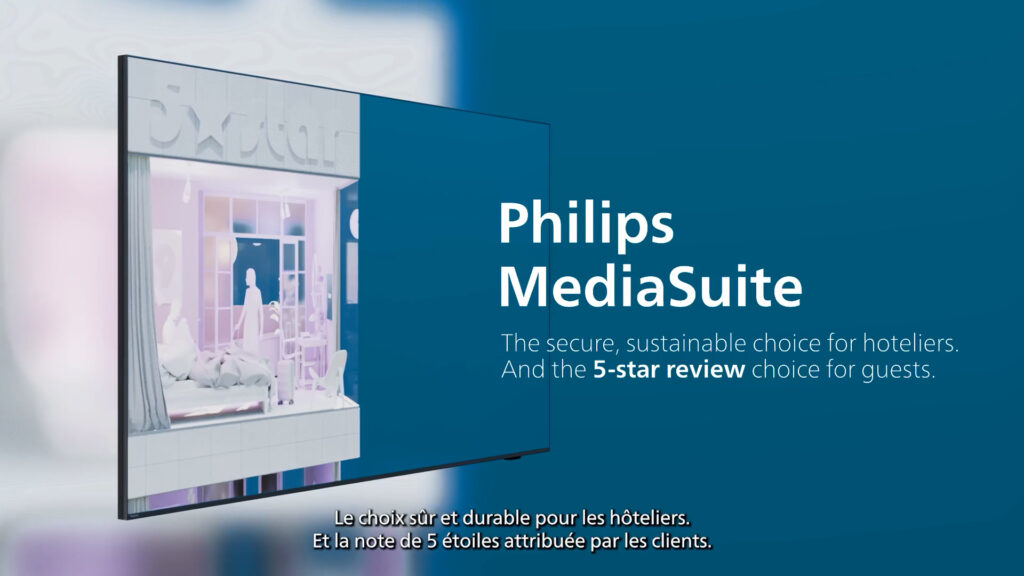 Installation des TV Philips dans les chambres du Château Royal