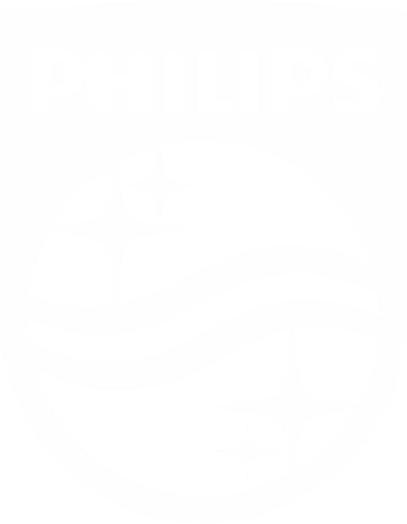 logo philips blanc gros$ créé par Philips